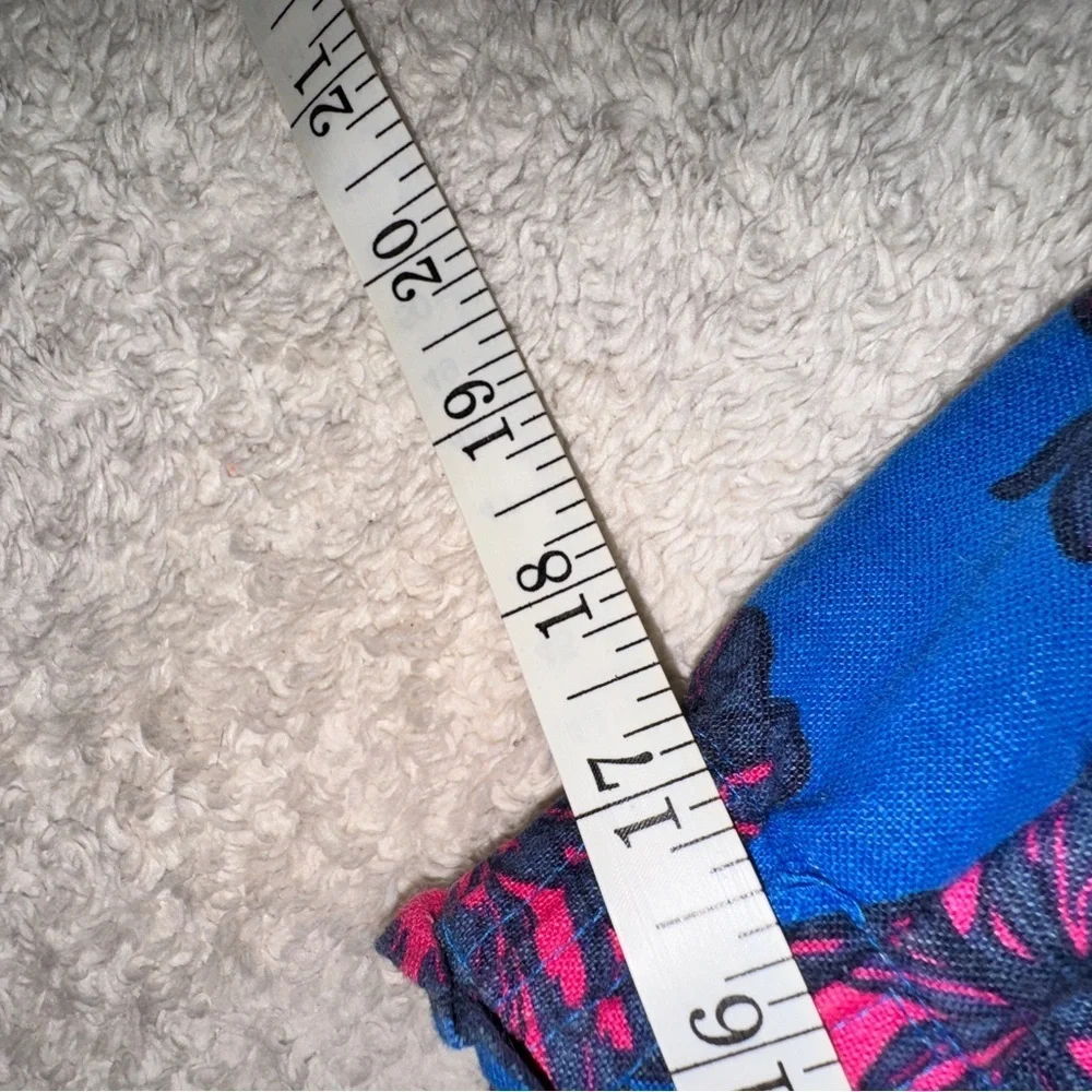 J. Crew Blue and Pink Floral Mini Skirt